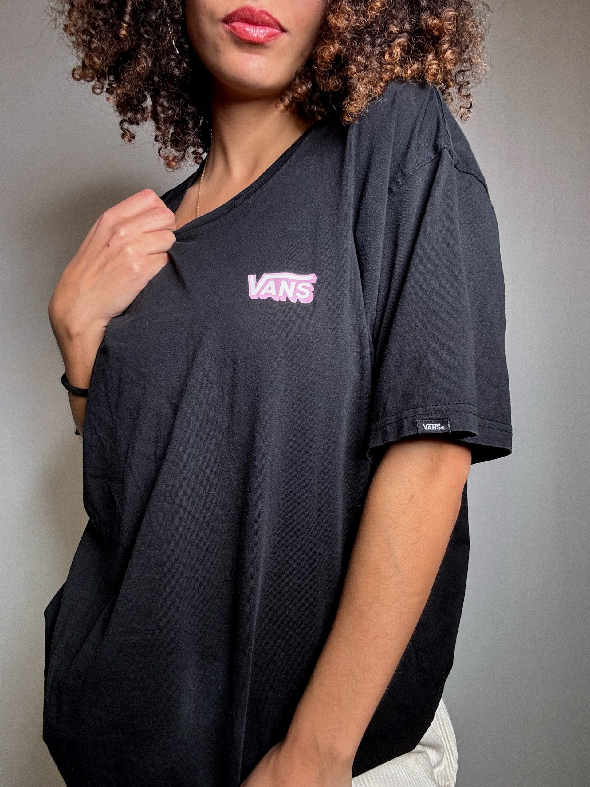 Tshirt noir Vans L vintage