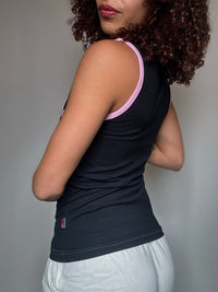 Tanktop mit Effetti S/M Vintage-Stickerei