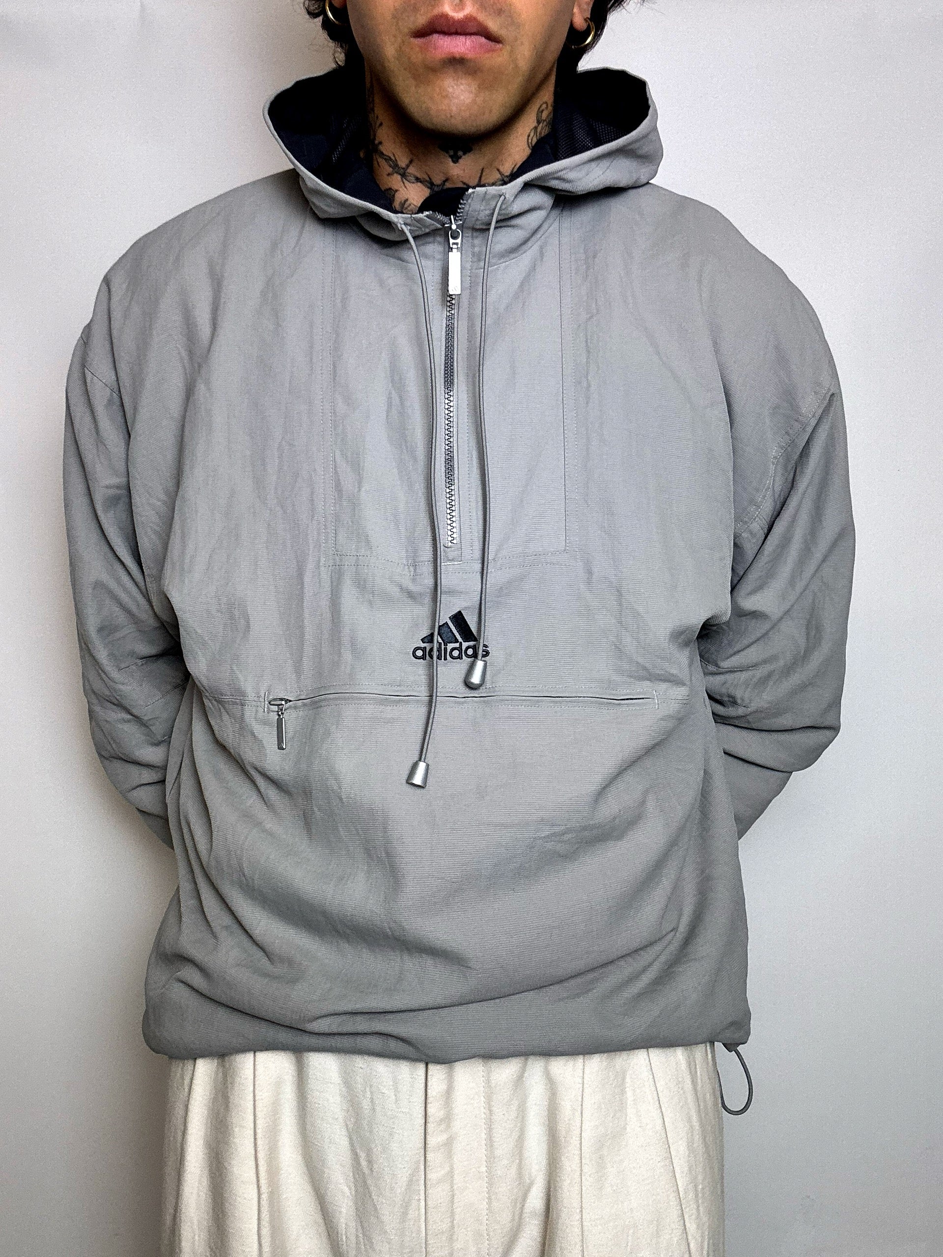 WINTBREAKER GRIS ADIDAS L VINTAGE