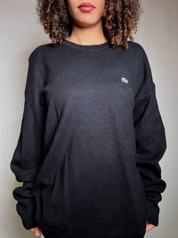 Pull noir Lacoste XXL vintage