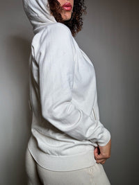Vintage white Lacoste zip-up cardigan S