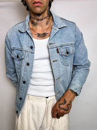Veste en denim bleu S vintage