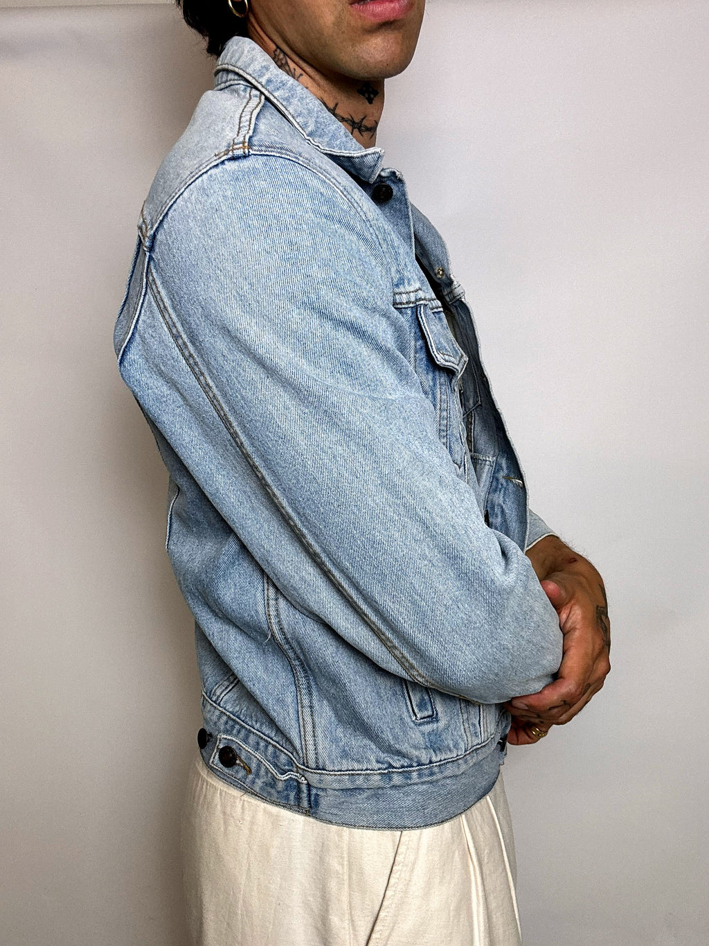 Veste en denim bleu S vintage
