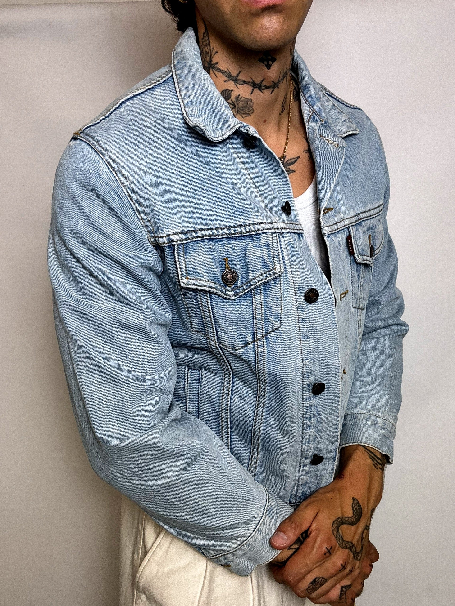 Veste en denim bleu S vintage