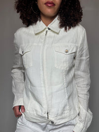 Veste / chemise en lin M/L vintage