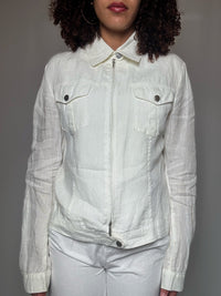 Veste / chemise en lin M/L vintage