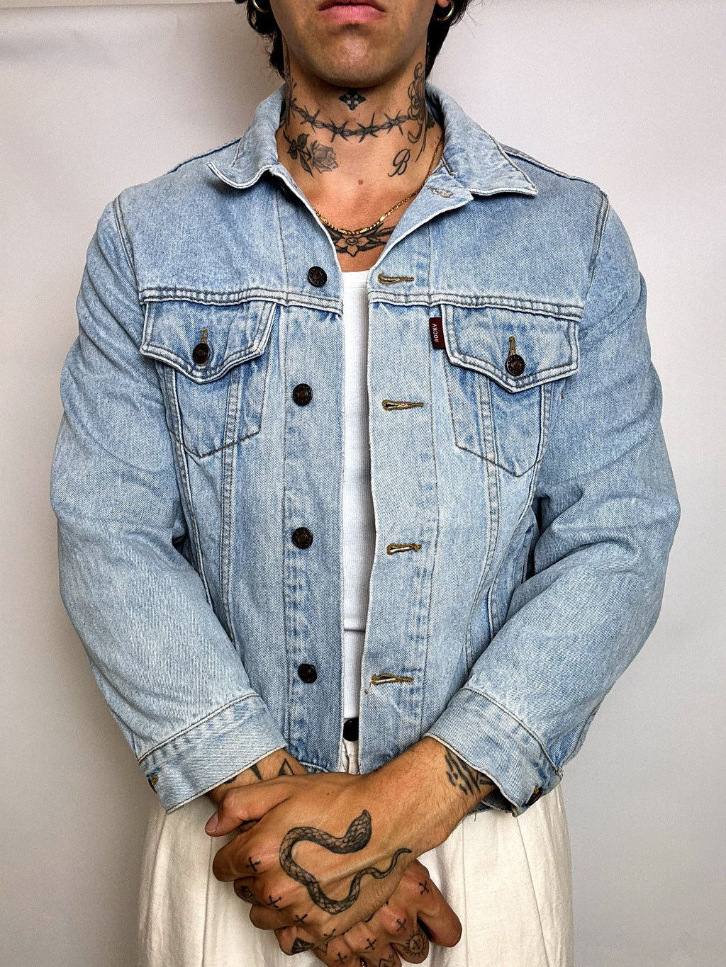 Veste en denim bleu S vintage