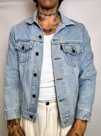 Veste en denim bleu S vintage