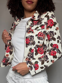 Veste imprimée à fleurs S vintage
