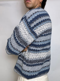 pull en maille graphique M/L vintage