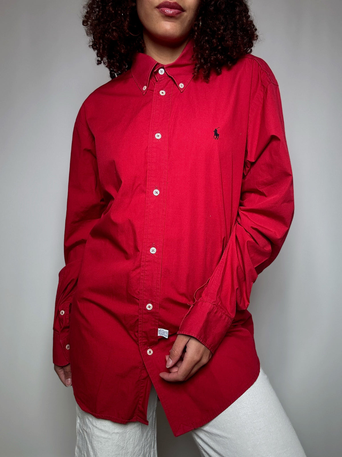 Chemise Ralph Lauren rouge M/L vintage