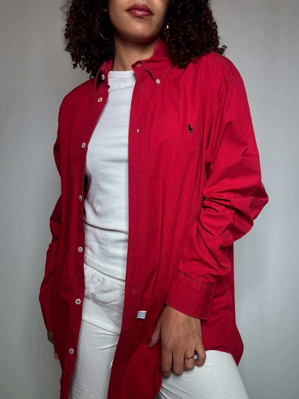Ralph Lauren red shirt M/L vintage