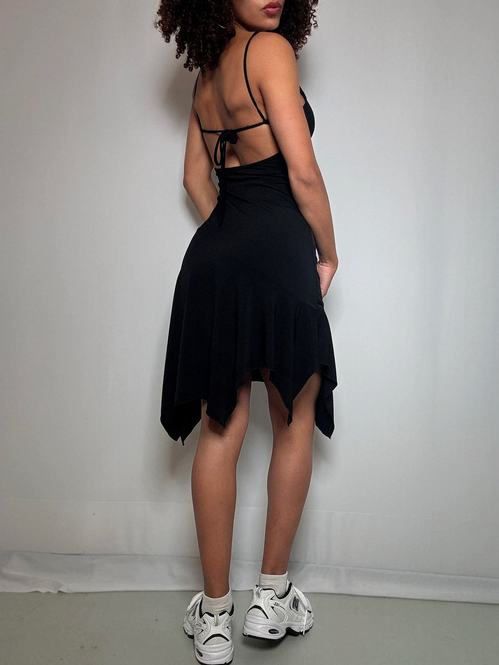 Schwarzes kurzes Kleid Größe M, Vintage