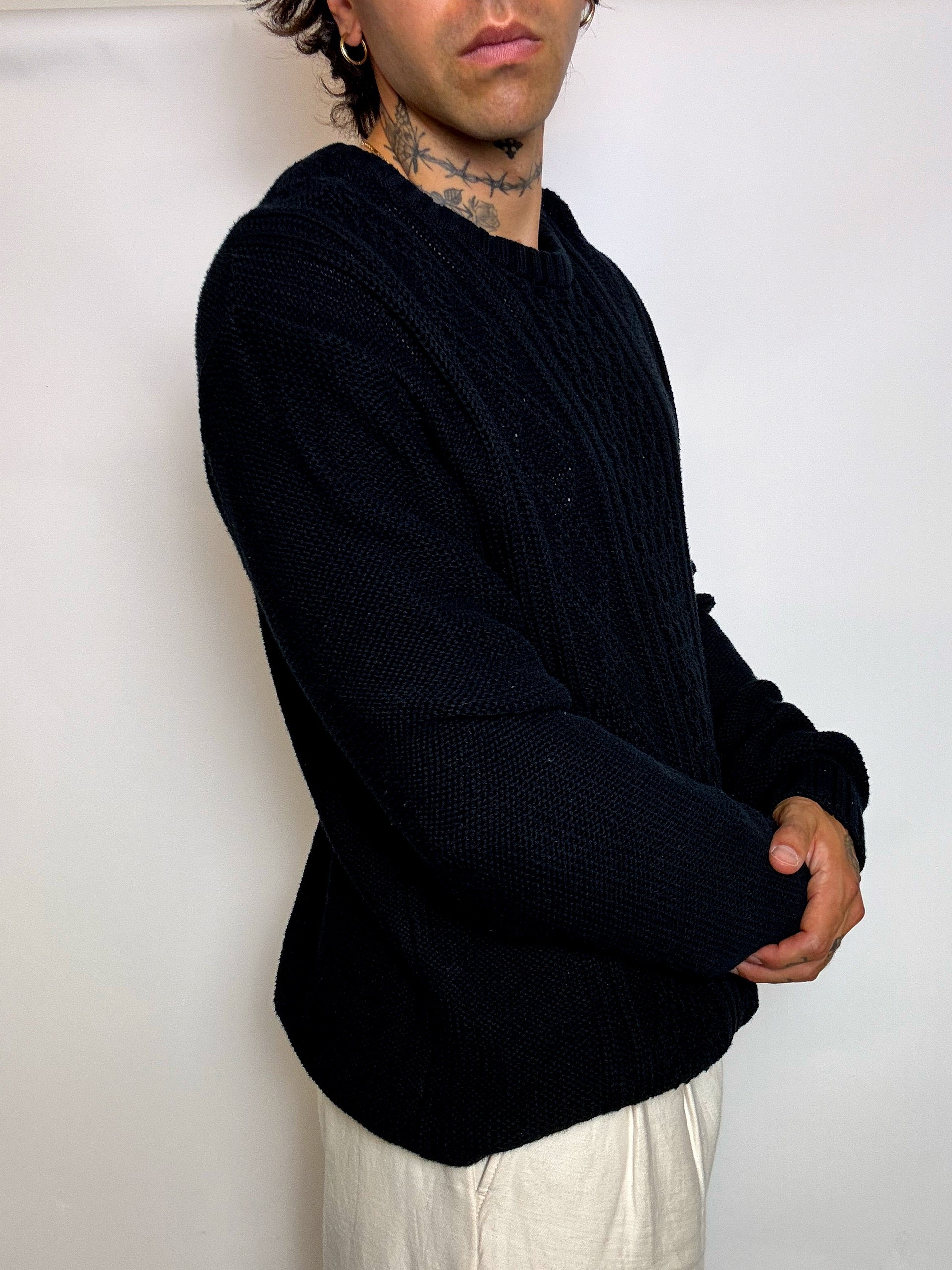 Pull noir CHAPS by ralph lauren XL vintage