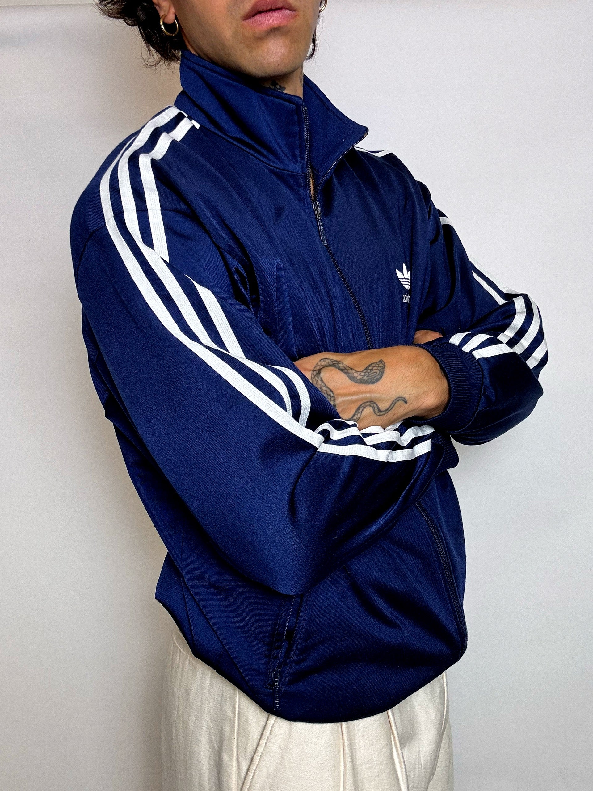Jacket de sport marine ADIDAS M vintage