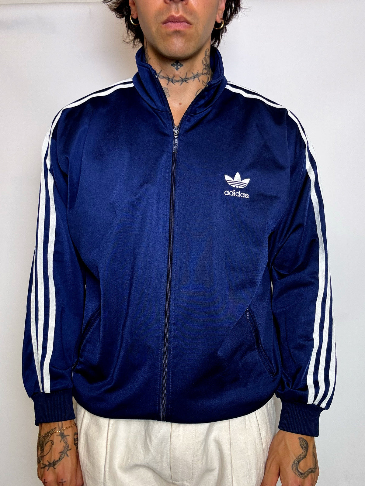 Jacket de sport marine ADIDAS M vintage