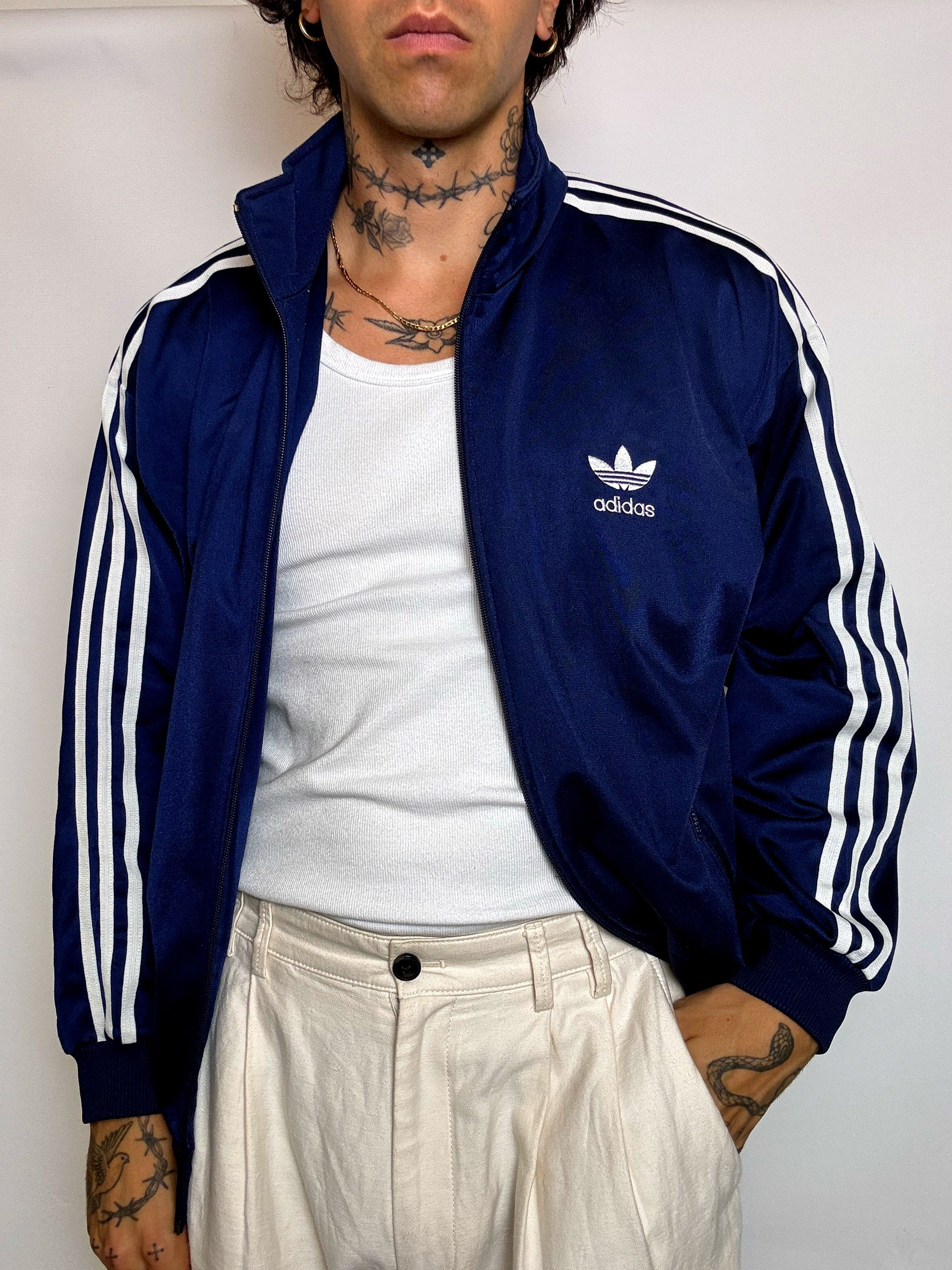 Jacket de sport marine ADIDAS M vintage