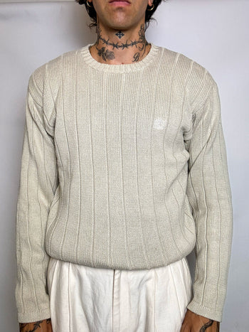 pull en maille crème XL vintage