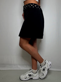 Jupe noire avec détails L vintage