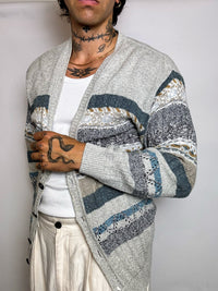 Vintage M/L Graphic Knit Cardigan