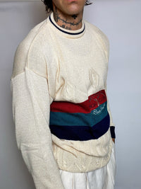 pull en maille crème  M/L vintage