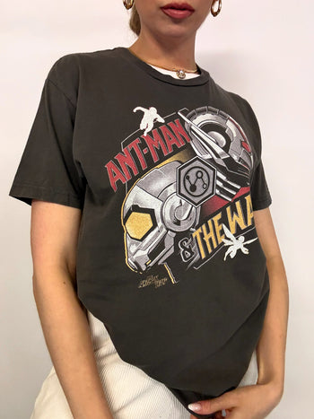 MARVEL x ANTMAN M Vintage schwarzes T-Shirt 