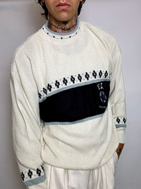 pull en maille crème  M/L vintage