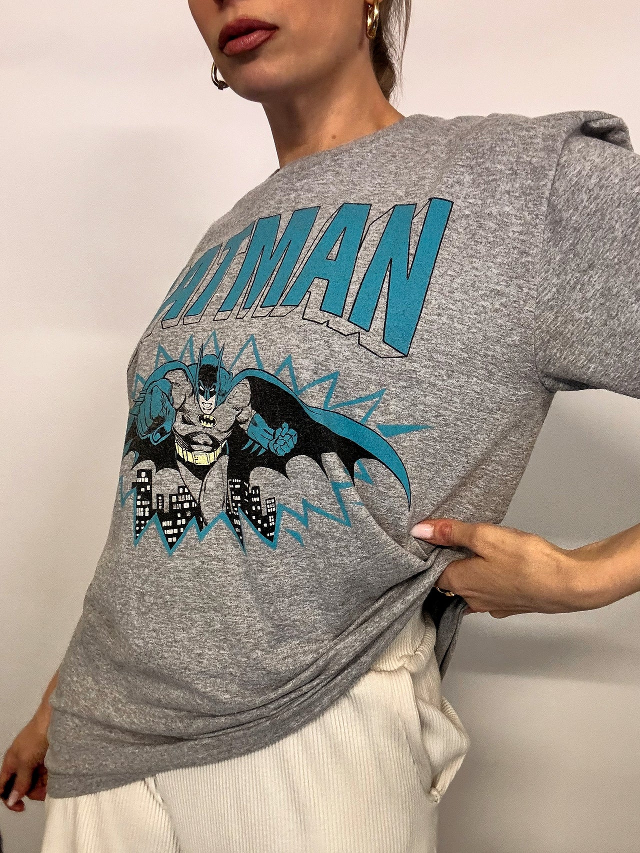 Tee shirt gris BATMAN L vintage