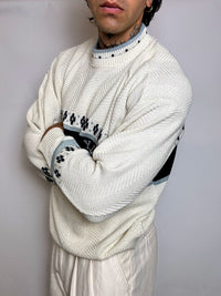 pull en maille crème  M/L vintage