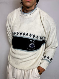 pull en maille crème  M/L vintage
