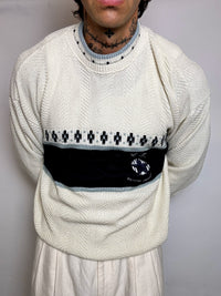 pull en maille crème  M/L vintage