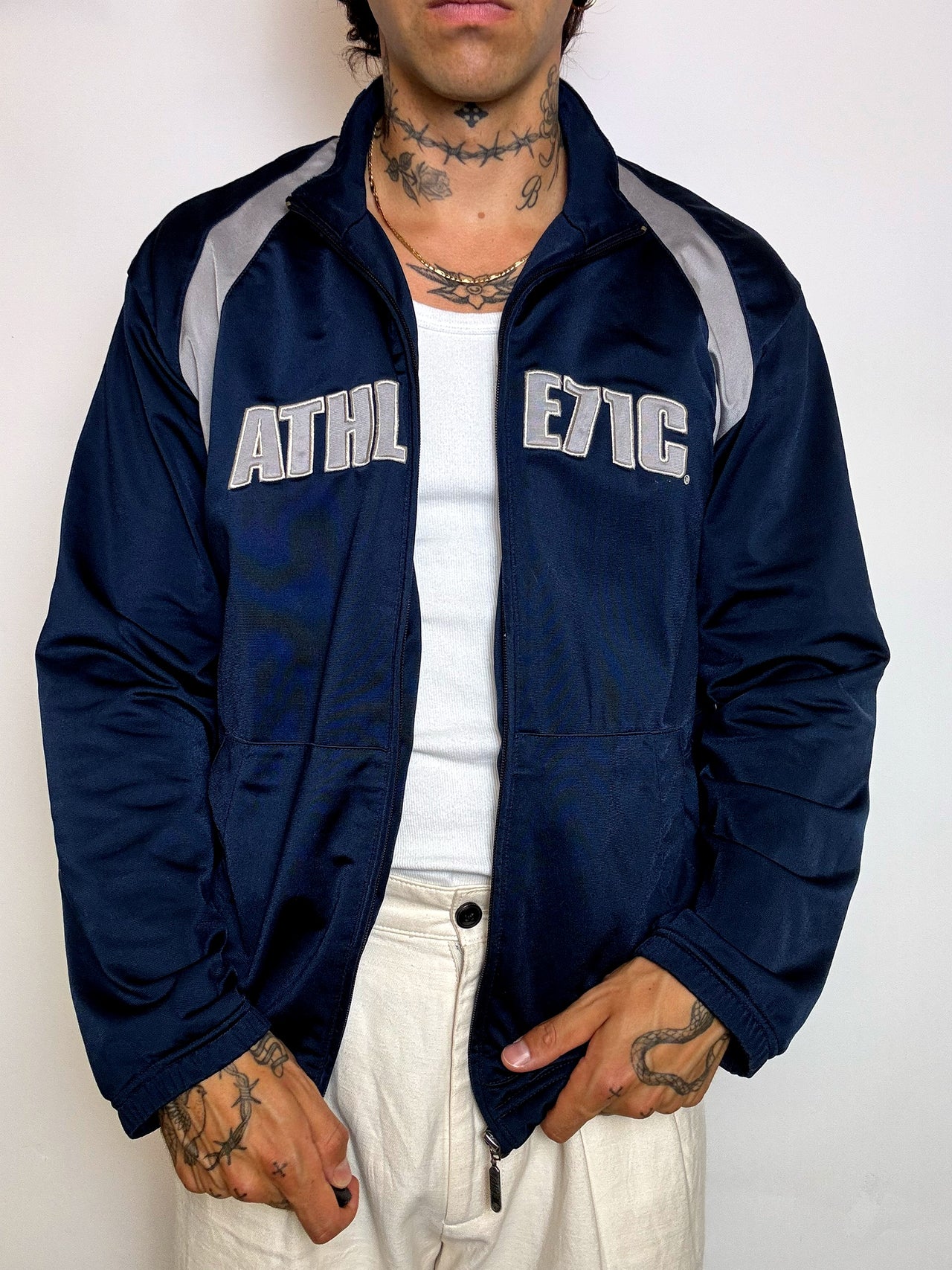 Veste de sport marine NIKE L vintage