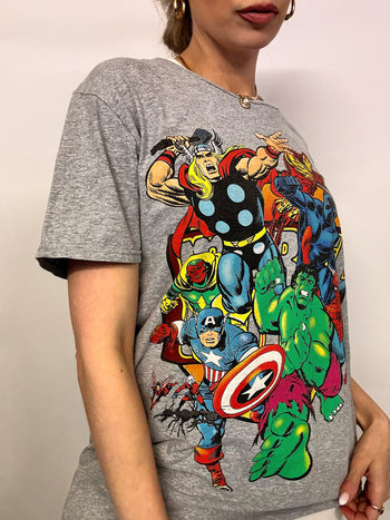 Tee shirt gris MARVEL L vintage