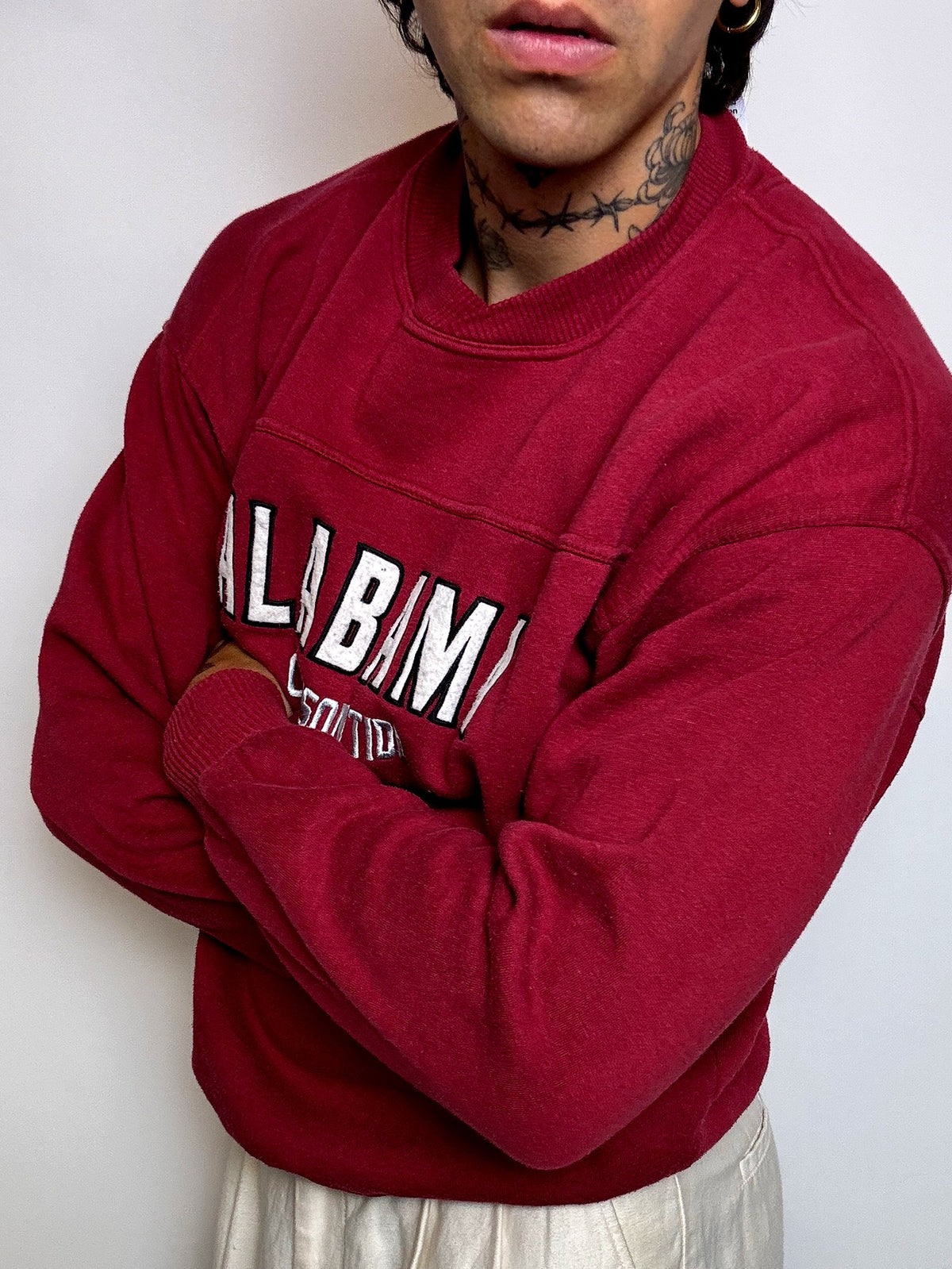 Sweat rouge ALABAMA L vintage