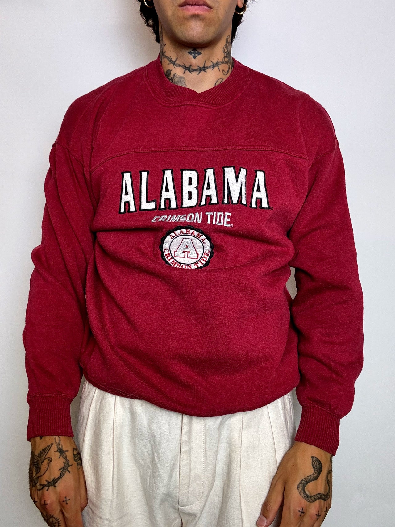 Sweat rouge ALABAMA L vintage