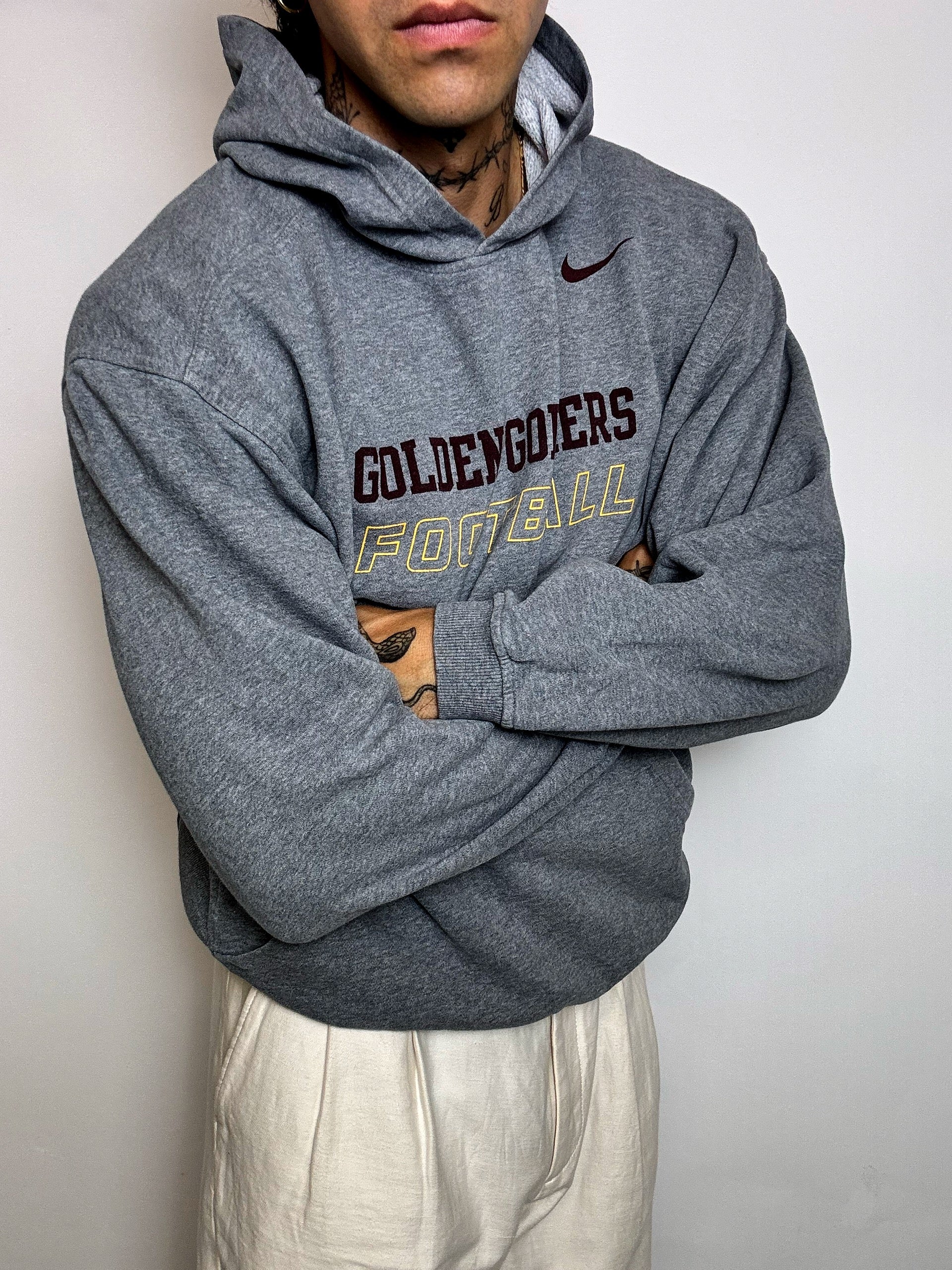 Vintage XL Grey Basketball Bee Crew Neck Sweatshirt