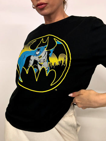 Tee shirt noir BATMAN L vintage