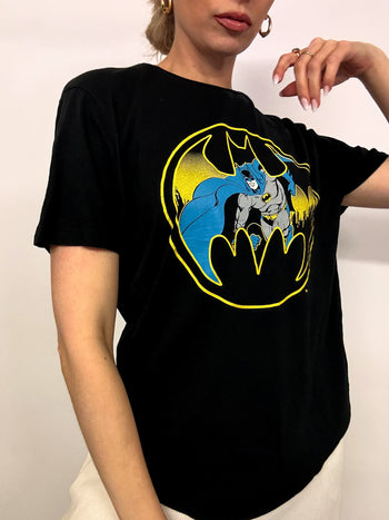 Tee shirt noir BATMAN L vintage