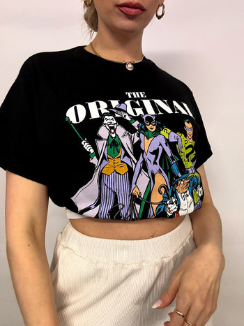 Tee shirt noir DC COMICS M vintage