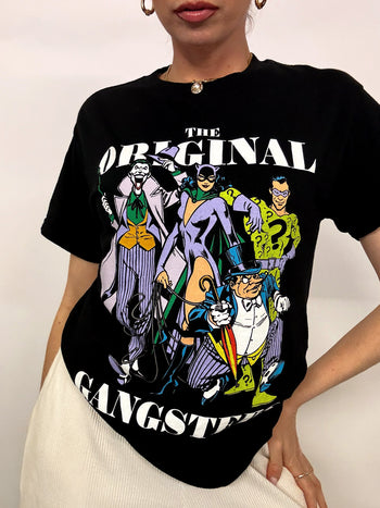 Tee shirt noir DC COMICS M vintage