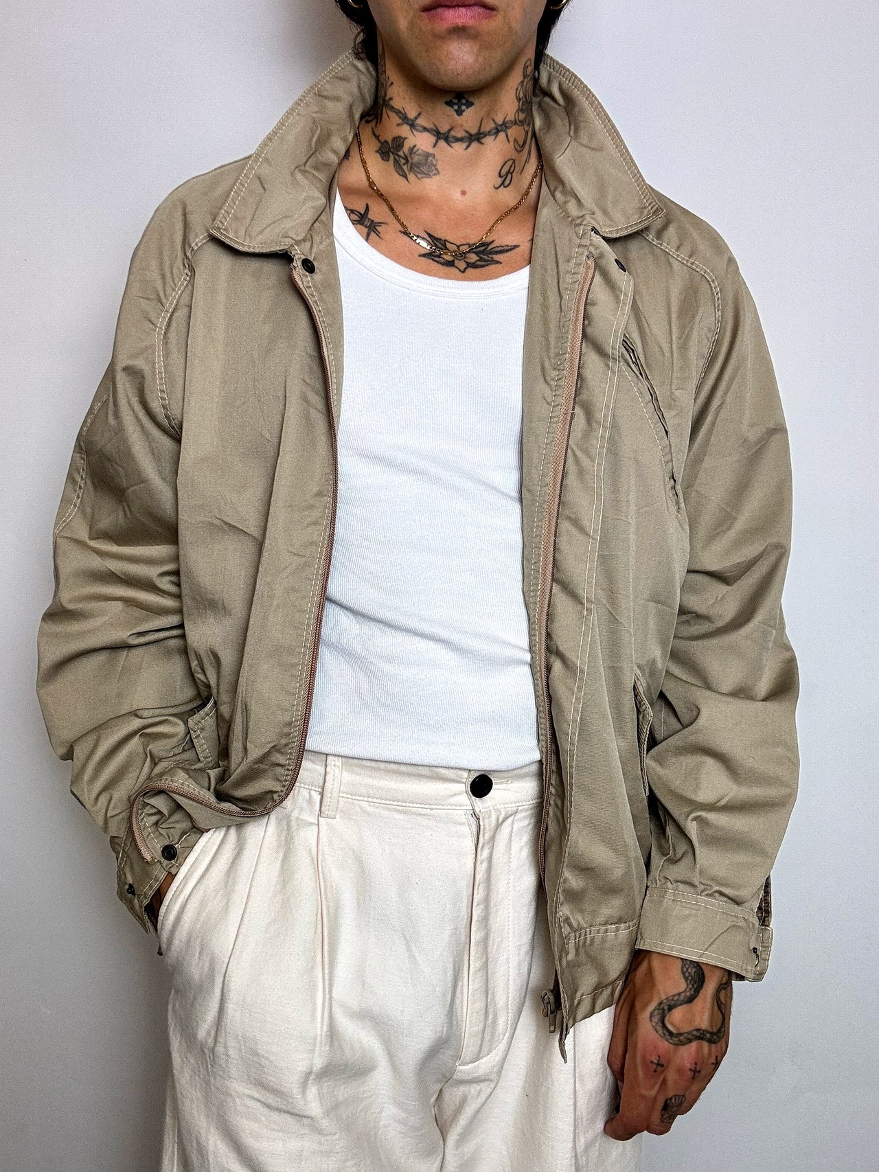 Veste beige L vintage
