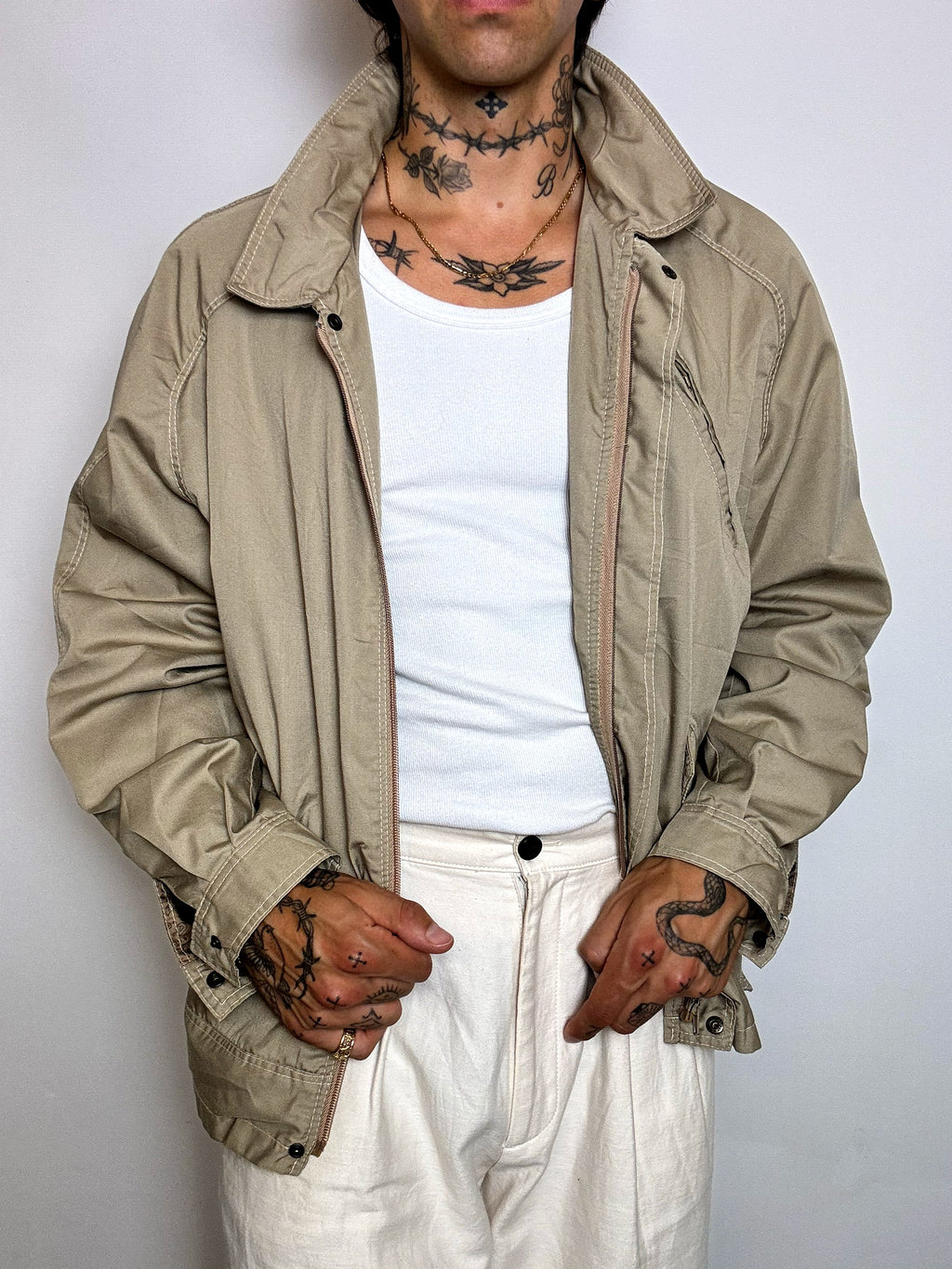 Vintage Wampum leichte Jeansjacke 
