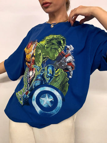 MARVEL x AVENGERS 2XL vintage blue t-shirt 