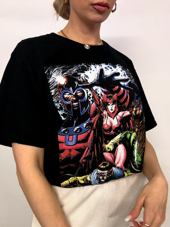 Tee shirt noir MARVEL XL vintage