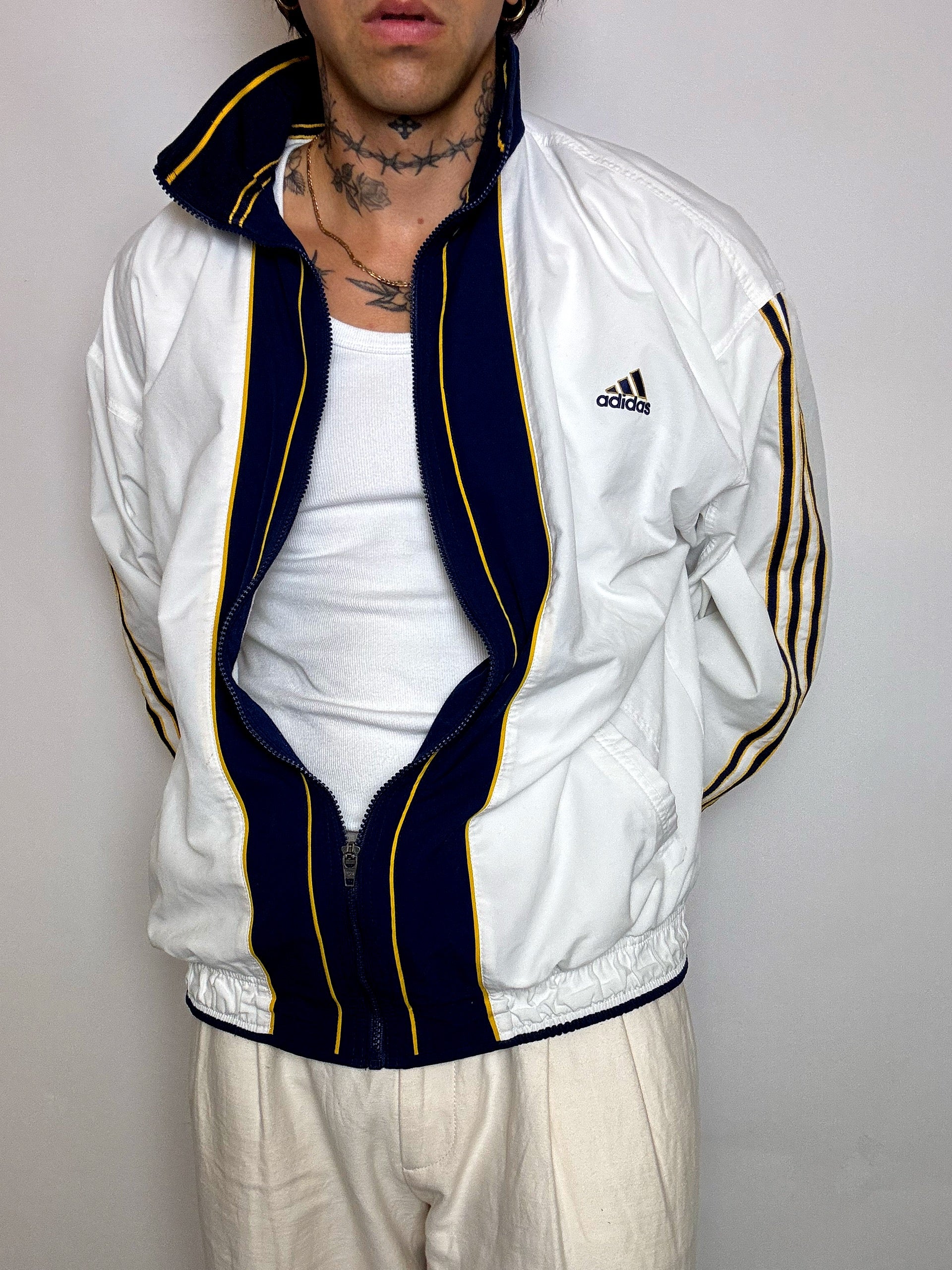 ADIDAS M/L Vintage Rote Sportjacke