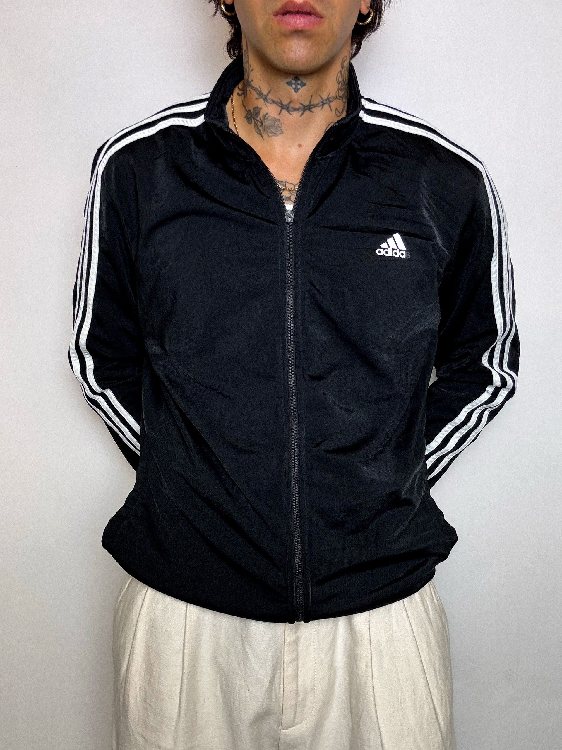 Jacket de sport noire ADIDAS XL vintage