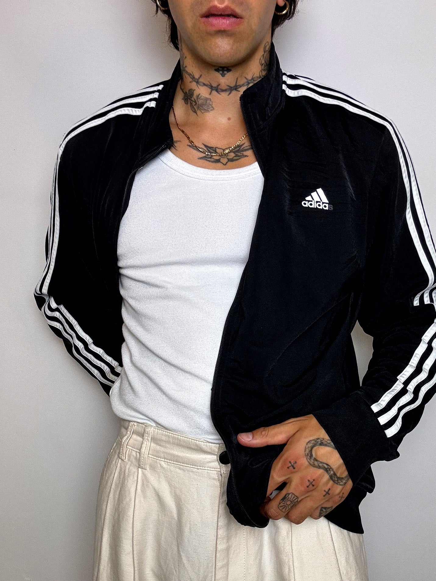 Jacket de sport noire ADIDAS XL vintage