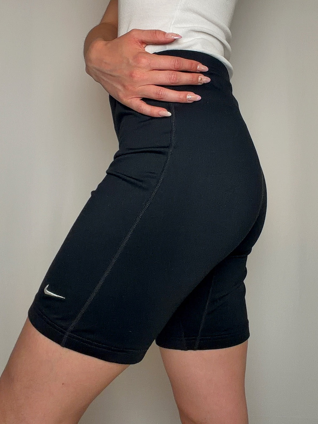 Short de sport noir Nike L vintage