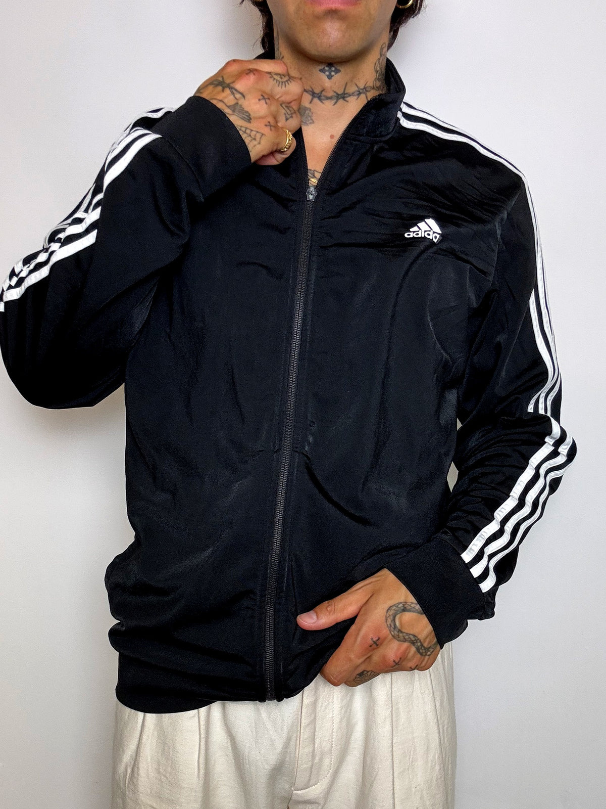 Jacket de sport noire ADIDAS XL vintage