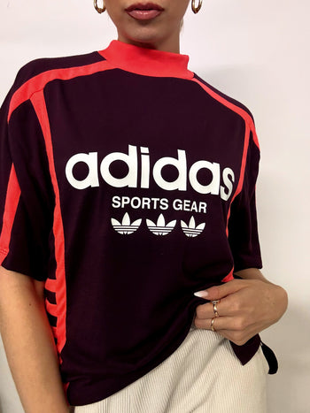 ADIDAS L Vintage Purple Sports Jersey